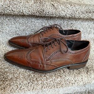 Lloyd Men's Tan Cap Toe Leather Lace